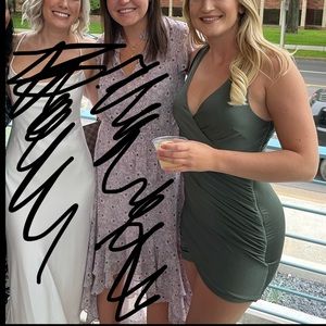 Hello Molly Green Wrap Bodycon Dress